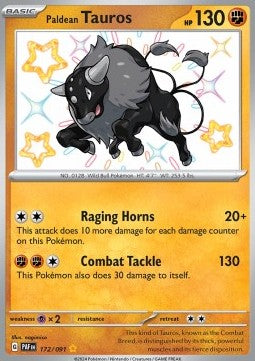Paldean Tauros - Paldean Fates (Shiny Rare) [PAF-172]