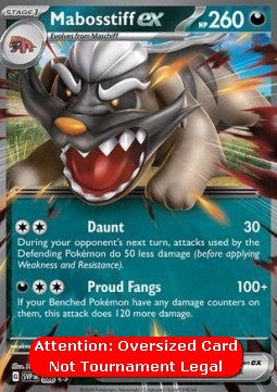Mabosstiff ex - SV Black Star Promos (Oversized) [SVP-086]