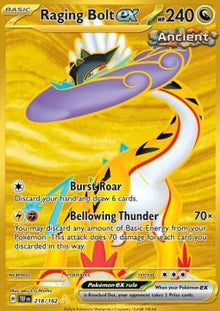 Raging Bolt ex - Temporal Forces (Secret Rare) [TEF-218]