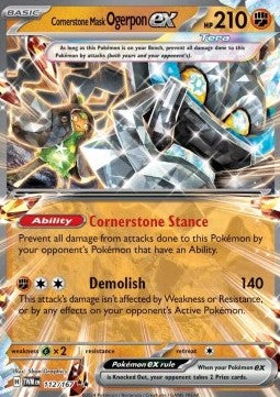 Cornerstone Mask Ogerpon ex - Twilight Masquerade (Double Rare) [TWM-112]