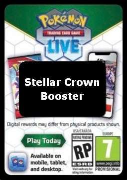 Live Code Card (Booster) - Stellar Crown (Online Code Card)