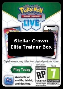 Live Code Card (Elite Trainer Box) - Stellar Crown (Online Code Card)