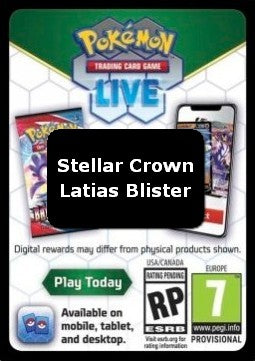 Live Code Card (Latias Blister) - Stellar Crown (Online Code Card)