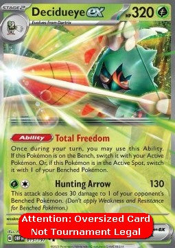 Decidueye ex - Obsidian Flames (Oversized) [OBF-015]