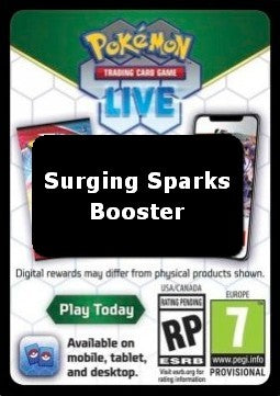 Live Code Card (Booster) - Surging Sparks (Online Code Card)