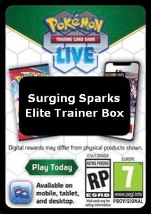 Live Code Card (Elite Trainer Box) - Surging Sparks (Online Code Card)