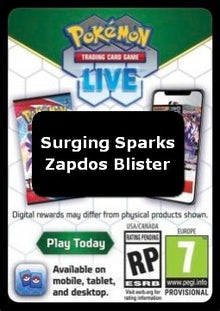 Live Code Card (Zapdos Blister) - Surging Sparks (Online Code Card)