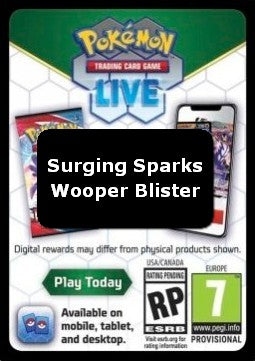 Live Code Card (Wooper Blister) - Surging Sparks (Online Code Card)