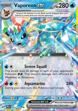 Vaporeon ex - Prismatic Evolutions (Double Rare) [PRE-023]