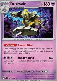 Dusknoir - Prismatic Evolutions (Rare) [PRE-037]