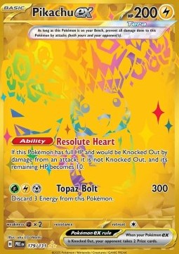 Pikachu ex - Prismatic Evolutions (Secret Rare) [PRE-179]
