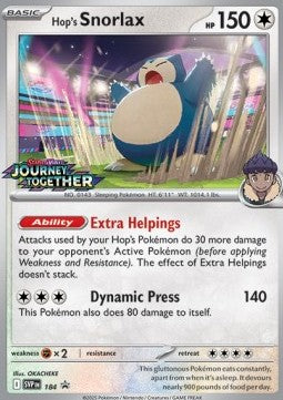 Hop's Snorlax - SV Black Star Promos (Promo) [SVP-184]