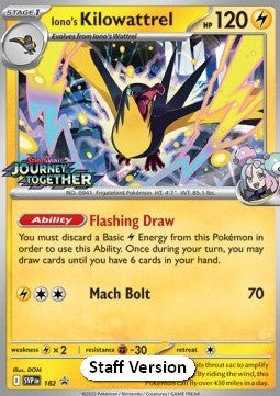 Iono's Kilowattrel - SV Black Star Promos (Promo) [SVP-182]