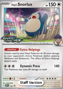 Hop's Snorlax - SV Black Star Promos (Promo) [SVP-184]