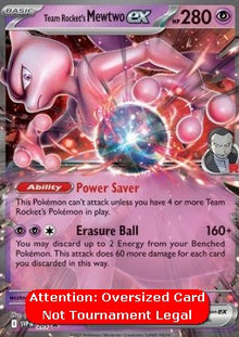 Team Rocket's Mewtwo ex - SV Black Star Promos (Oversized) [SVP-205]