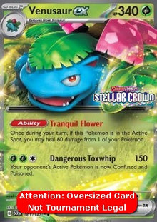 Venusaur ex - Stellar Crown (Oversized) [SCR-001]