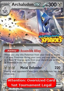 Archaludon ex - Surging Sparks (Oversized) [SSP-130]