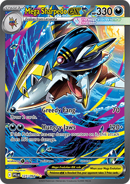 Mega Sharpedo ex - Phantasmal Flames (Special Illustration Rare) [PFL-127]