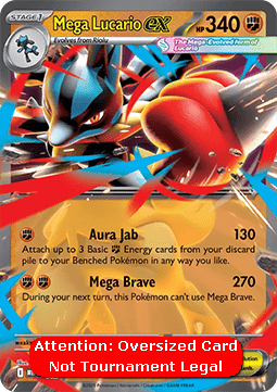 Mega Lucario ex - MEP Black Star Promos (Oversized) [MEP-012]