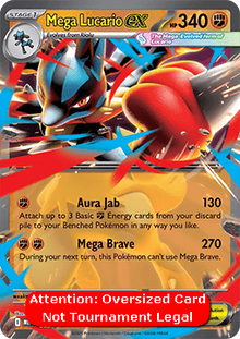 Mega Lucario ex - MEP Black Star Promos (Oversized) [MEP-012]