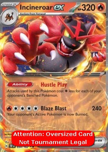 Incineroar ex - Temporal Forces (Oversized) [TEF-034]