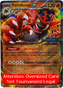 Incineroar ex - Temporal Forces (Oversized) [TEF-034]