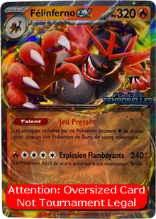 Incineroar ex - Temporal Forces (Oversized) [TEF-034]