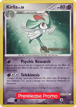 Kirlia Lv.28 - Secret Wonders (Promo) [SW-53]