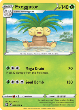 Brilliant Stars Exeggutor 002/172 Englisch