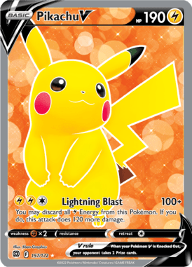 Brilliant Stars Pikachu V 157/172 Englisch