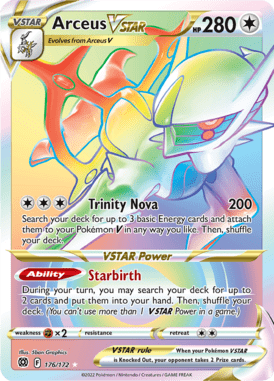 Brilliant Stars Arceus VSTAR 176/172 Englisch