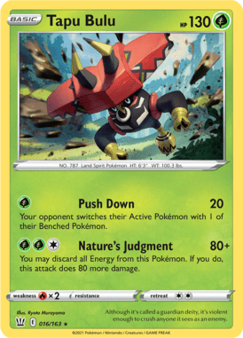 Battle Styles Tapu Bulu 016/163 Englisch