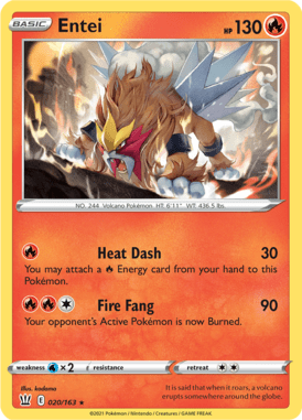 Battle Styles Entei 020/163 Englisch