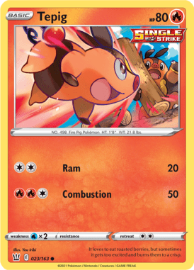 Battle Styles Tepig 023/163 Englisch