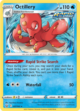 Battle Styles Octillery 037/163 Englisch