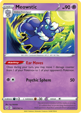 Battle Styles Meowstic 061/163 Englisch