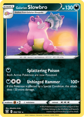 Battle Styles Galarian Slowbro 092/163 Englisch