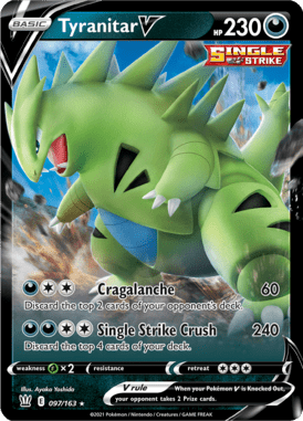 Battle Styles Tyranitar V 097/163 Englisch