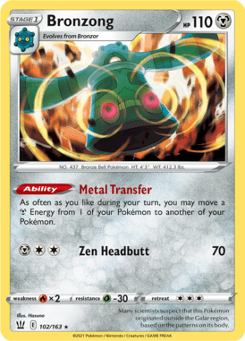 Battle Styles Bronzong 102/163 Englisch