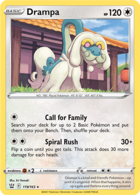 Battle Styles Drampa 119/163 Englisch