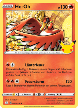 Celebrations Ho-Oh 001/025 Deutsch