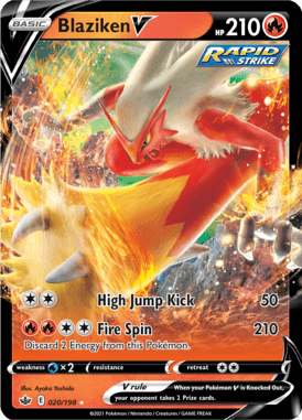 Chilling Reign Blaziken V 020/198 Englisch