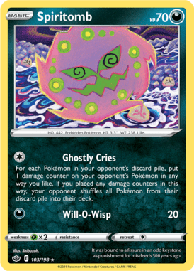 Chilling Reign Spiritomb 103/198 Englisch