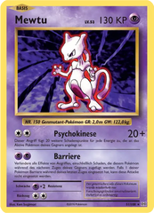 Holo Rare-Karten mewtu