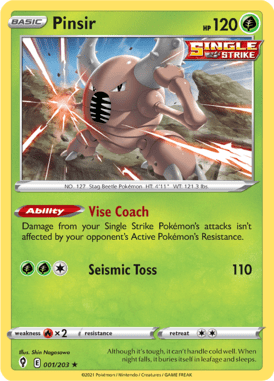 Evolving Skies Pinsir 001/203 Englisch