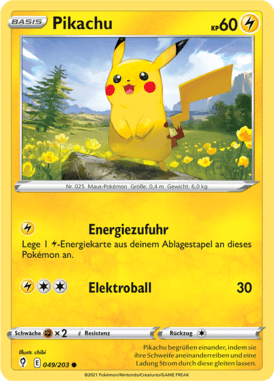 Drachenwandel Pikachu 049/203 Deutsch