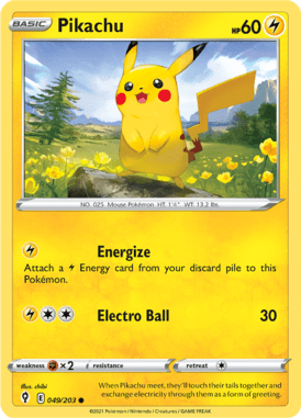 Evolving Skies Pikachu 049/203 Englisch