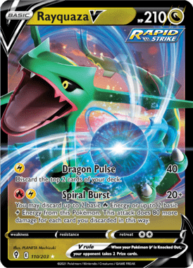 Evolving Skies Rayquaza V 110/203 Englisch