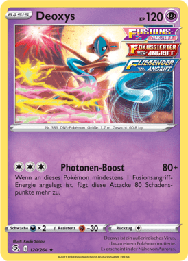 Fusionsangriff Deoxys 120/264 Deutsch