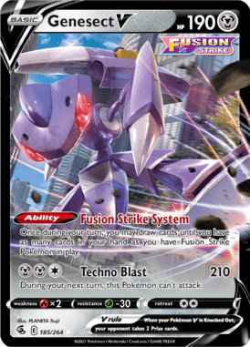 Fusion Strike Genesect V 185/264 Englisch